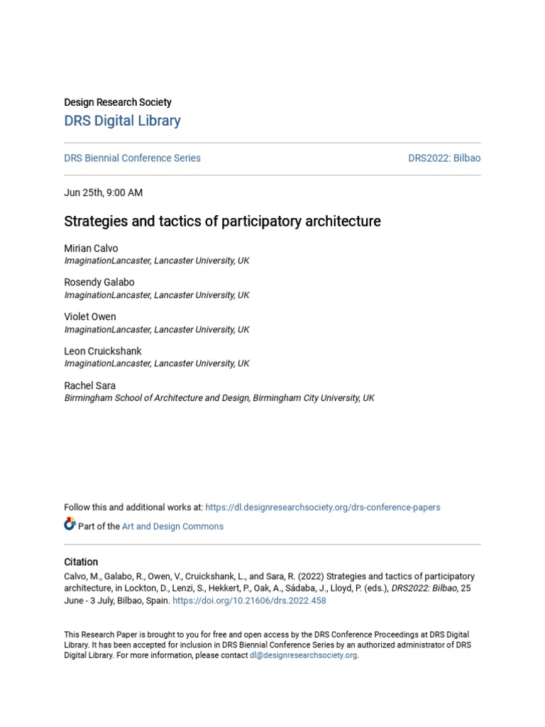 Community Participatory Strategies