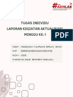 Laporan Aktualisasi Minggu I