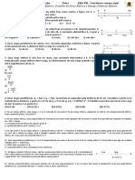 Exercicio-Potencial Elétrico, Trabalho Da Força Elétrica e Energia Potencial Elétrica