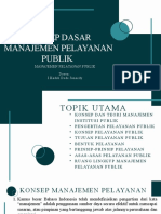 Konsep Dasar Manajemen Pelayanan Publik