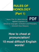 Rules of Phonology 1