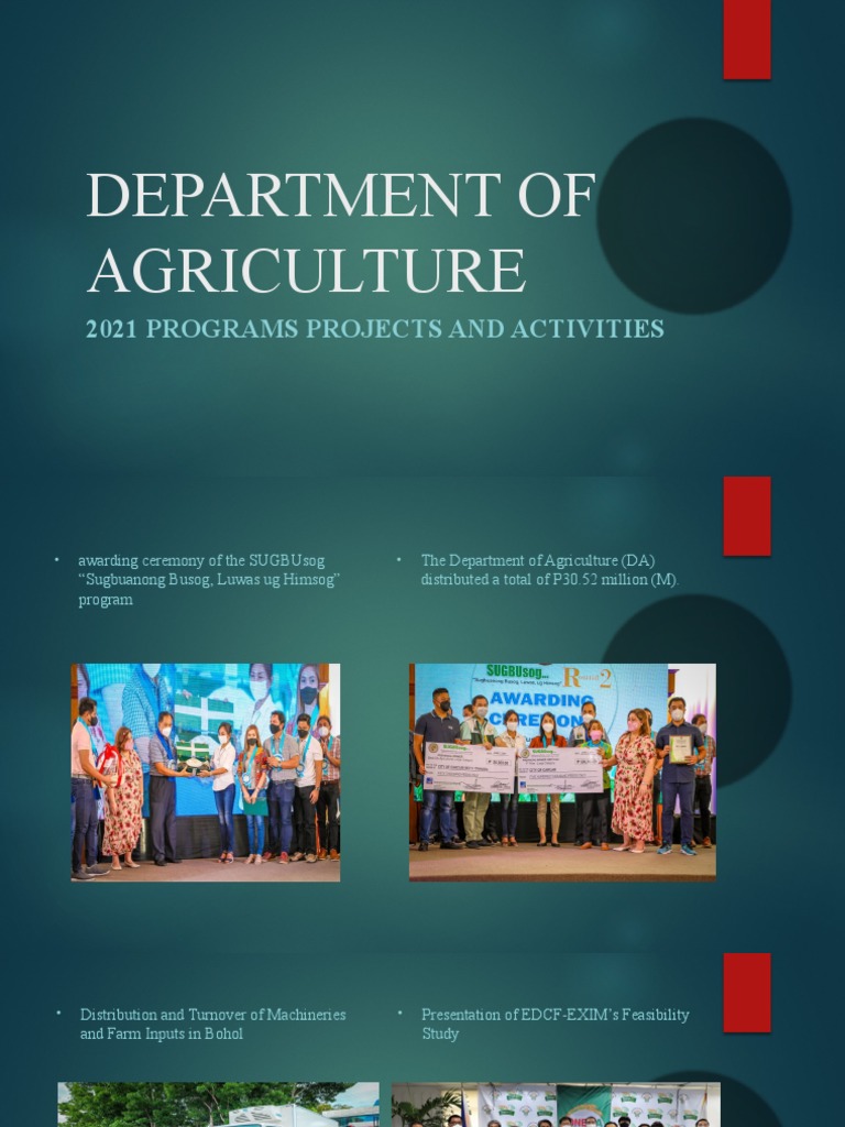 WELCOME TO AGRICULTURE DEPARTMENT visual data 7