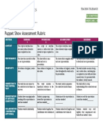 3-5ds Puppet Show Rubric 0