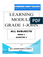 Learning Grade 1-John: All Subjects
