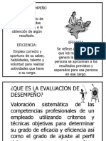 Evaluacion de Desempeño