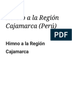 Himno A La Región Cajamarca (Perú) - Wikisource
