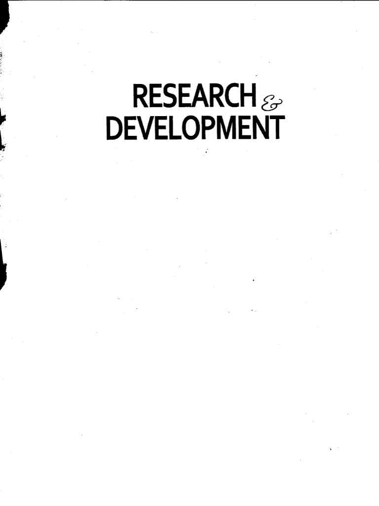 Research & Development PDF