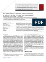 Risk Analysis BT FMEA As An Element of Analytical Validation