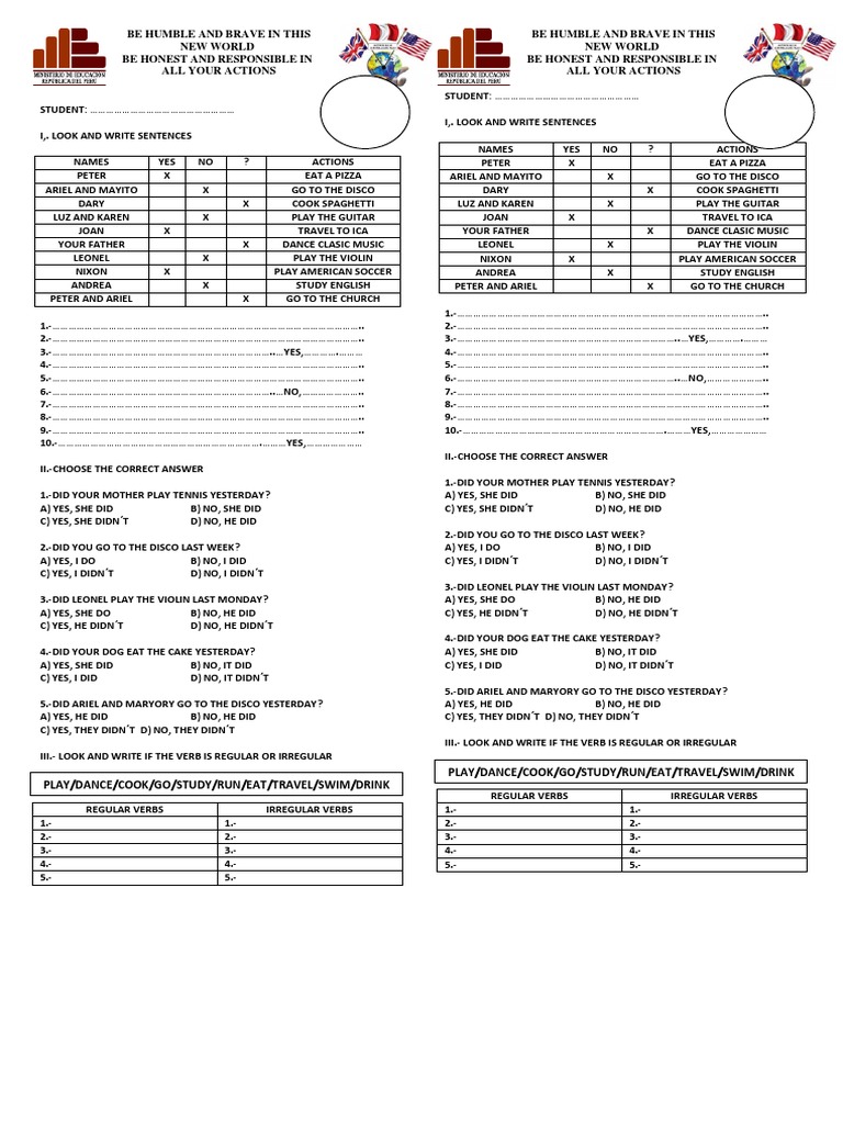 PAST SIMPLE EXERCISES FOR BEGINNERS PDF intelligence overview