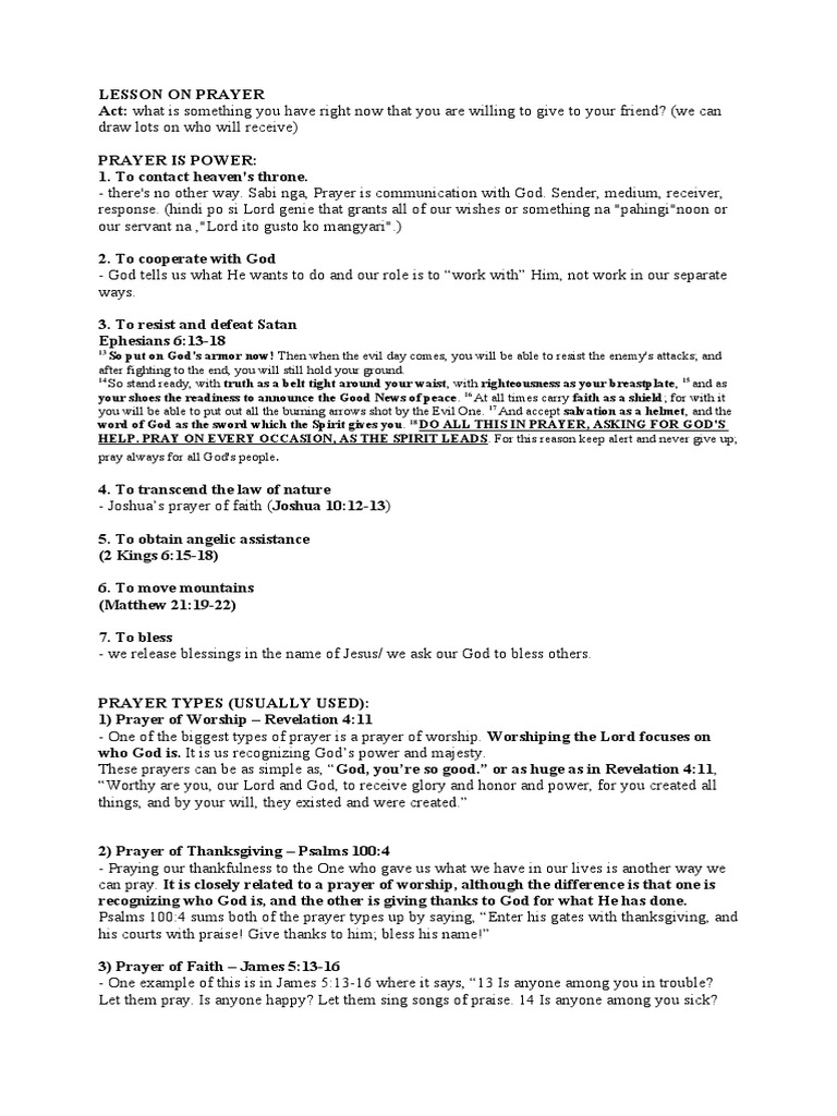Why we should pray understanding the power and purpose of prayer pdf
