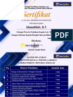 Ideas Publika Training Certificate