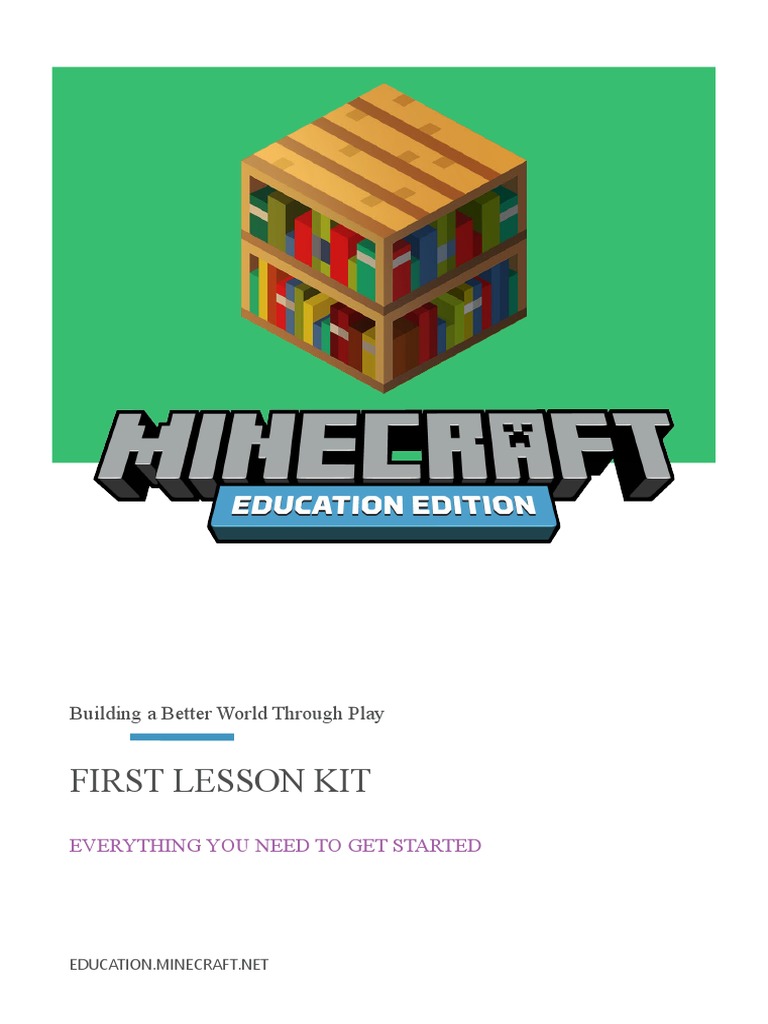 A First Lesson in Minecraft Education Edition | PDF