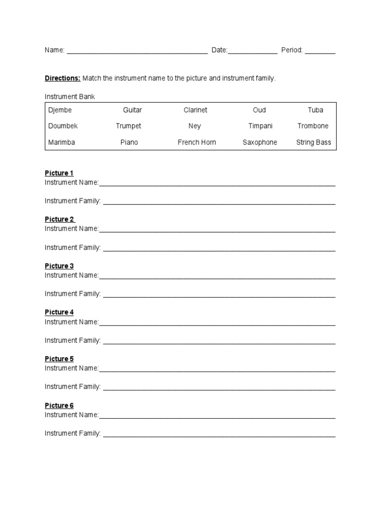 Final Exam PDF Musical Instruments String Instruments