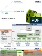 Pelaksanaan Rumah Swadaya BSPS 2021