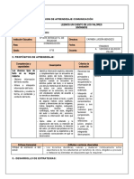 Sesion de Aprendizaje Comunicación