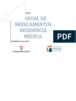 Manual de Medicamentos Residencia Medica.: Clinica Alemana de Osorno
