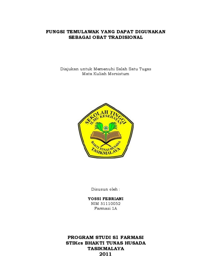Fungsi Temulawak  Yang Dapat Digunakan Sebagai Obat Tradisional