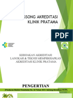 Share MENYONGSONG AKREDITASI KLINIK PRATAMA