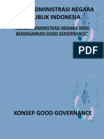 Sistem Adm Negara Berdasarkan Good Governance