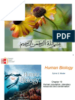 Human BIO CH 19 Human Population, Planetary Resources & Conservation