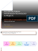 Success Factors in IT Projects CSK MGT Seminar Travellers