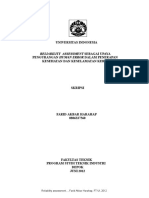 Reliability Assessment Sebagai Upaya Pengurangan Human Error Dalam Penerapan Kesehatan Dan Kesela