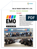 Visit EMO 2023 trade fair in Germany and Switzerland