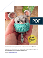 Ratoncito Llavero Patron Amigurumi PDF Gratis en Espanol