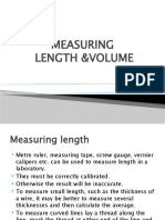 Measuring Length & Volume