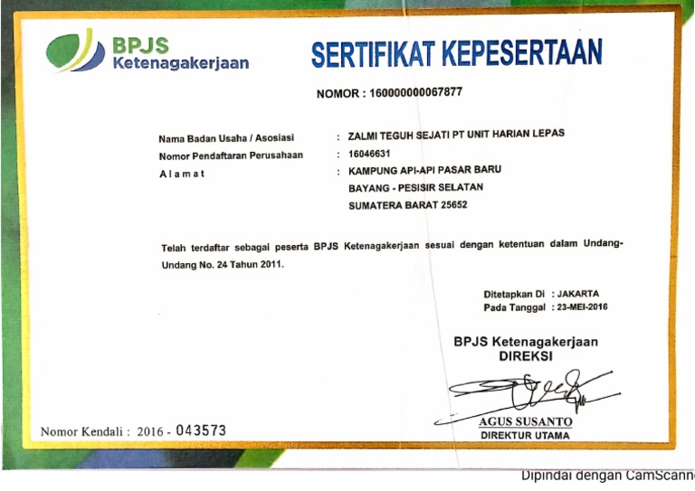 Bpjs Tenaga Kerja | PDF