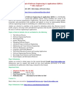 Call for Papers-International Journal of Software Engineering & Applications (IJSEA)