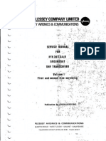 Plessey PTR3411 Groundsat 1st 2nd line manual