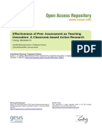 Peer Assessment Improves Earth Science Performance