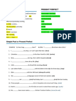 Present Perfect +past Elementary+ CHART