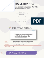 Contact Lens-Associated Keratitis-an Often Underestimated Risk