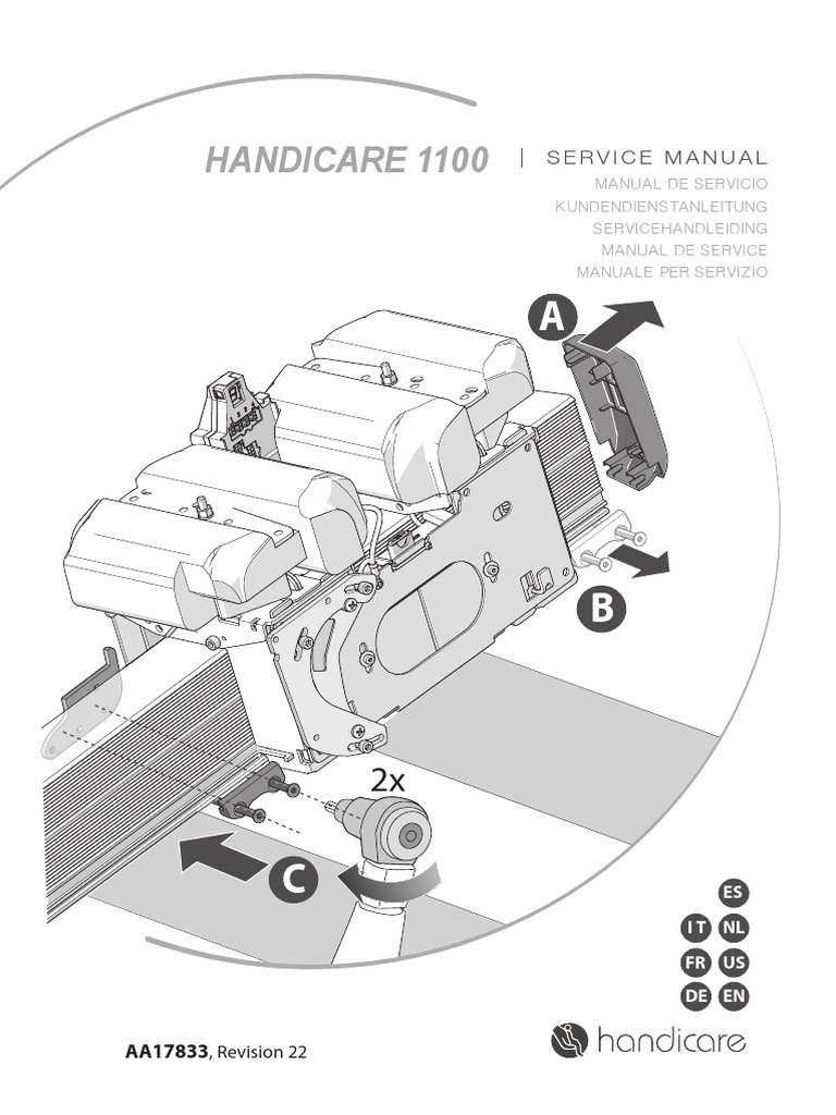 EN Handicare 1100 Service Manual PDF
