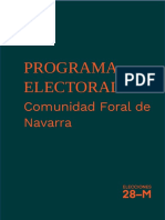 Programa elecciones forales 2023 Ciudadanos Navarra