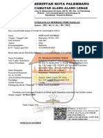 Ket. Domisili Usaha PT. SET 2022