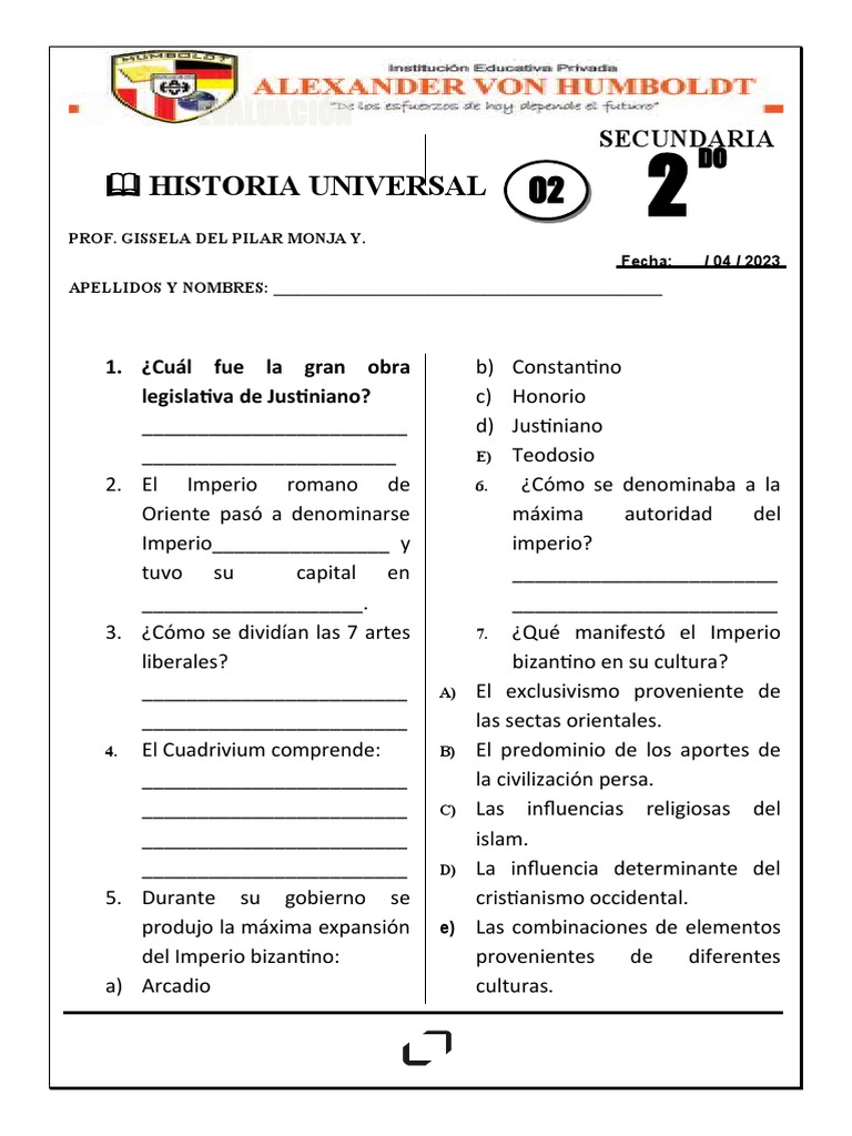 Eco-1-Hu 2do | PDF | imperio Bizantino