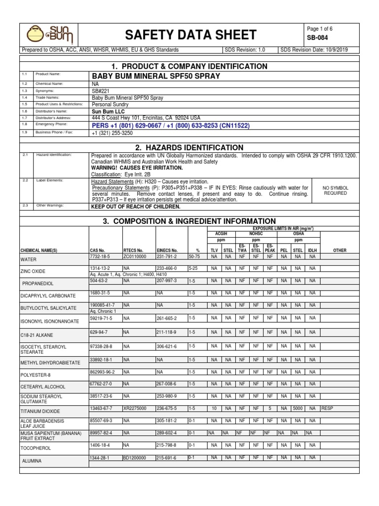 SB084 v10 Baby Bum Mineral spf50 PDF Sodium Toxicity