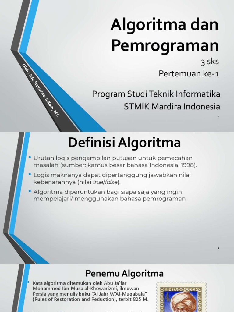 Algoritma dan Pemrograman Dasar | PDF