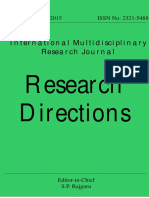 Research Directions: International Multidisciplinary Research Journal