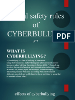 Digital safety rules of CYBERBULLYING