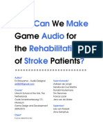 How Can We Make Game Audio For The Rehabilitation of Stroke Patients