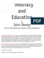 (Penn State Electronic Classics) John Dewey - Democracy and Education - Free Press (1997)