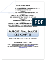 Rapport d'Audit 2017