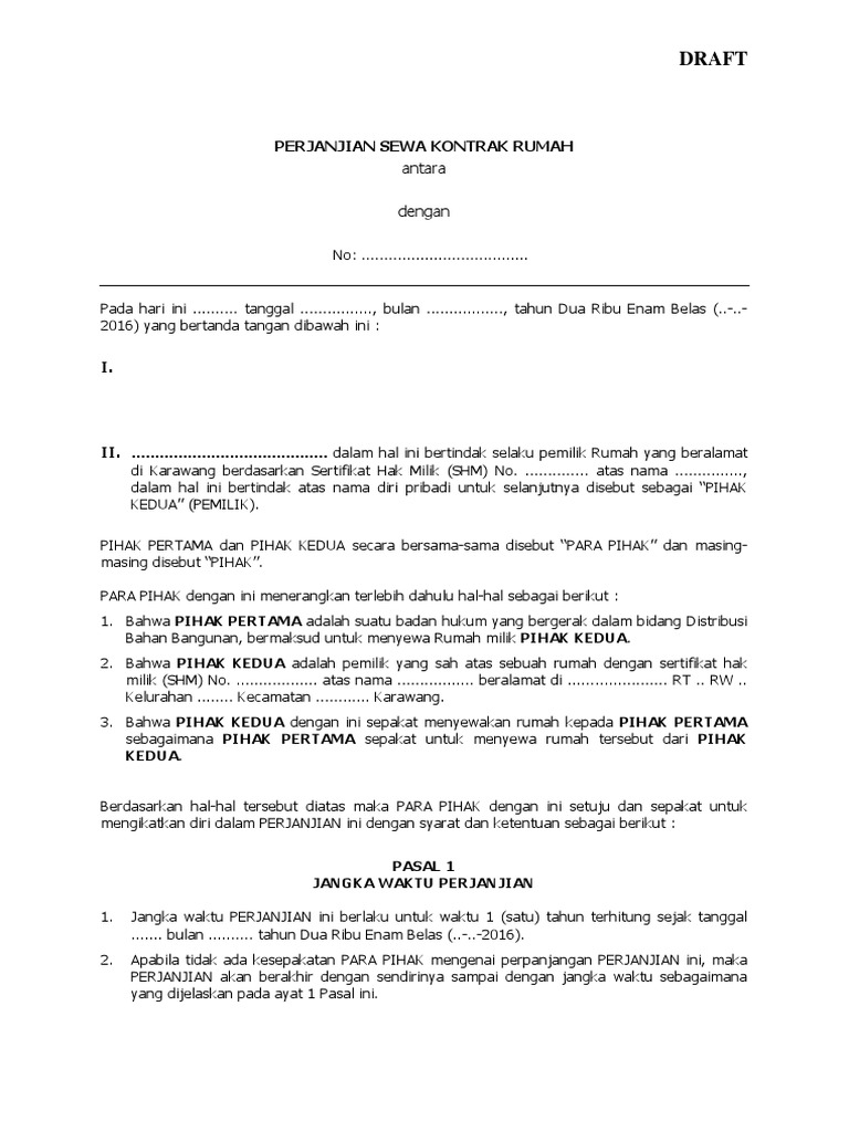 Sewa Menyewa Rumah PDF