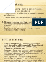 Various Types of Learning