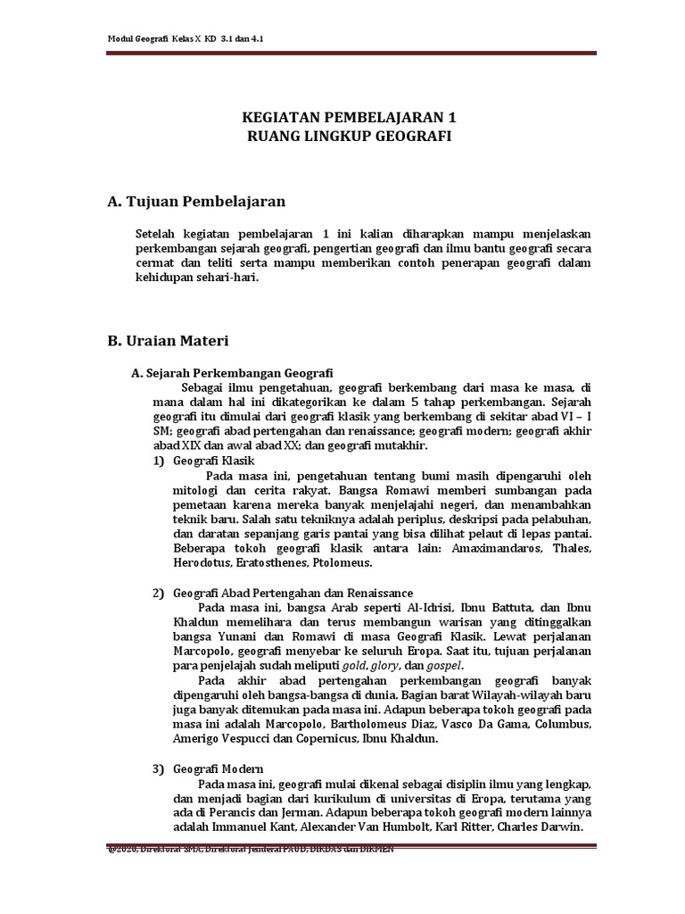 Ruang lingkup geografi pdf