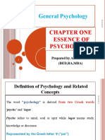 Chapter One Psychology